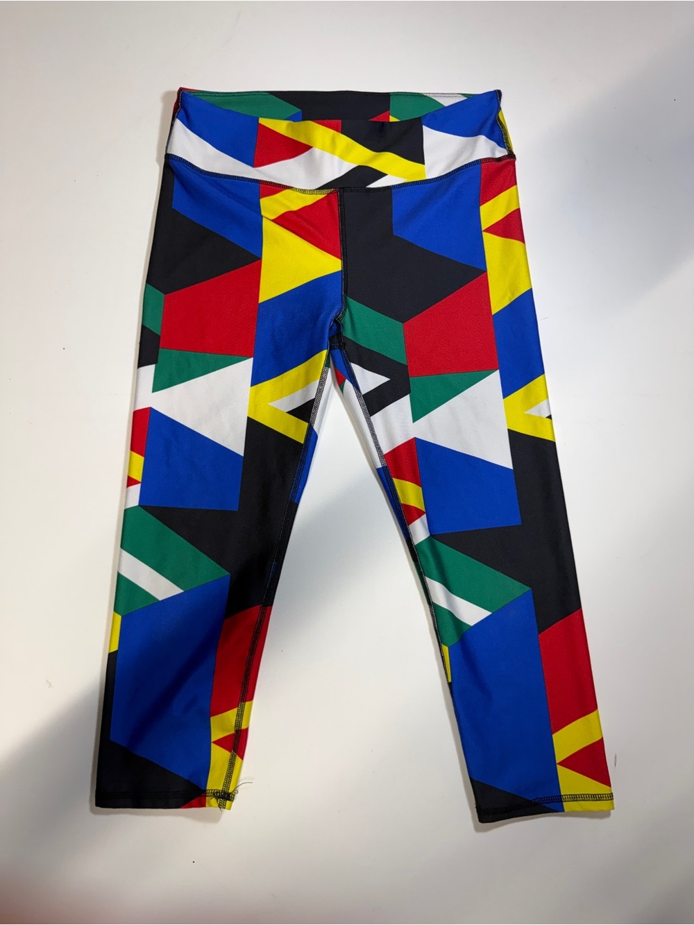 Fabletics Multicolor Geometric Print Leggings
